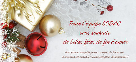 Petite pause pour les fêtes de fin d'année